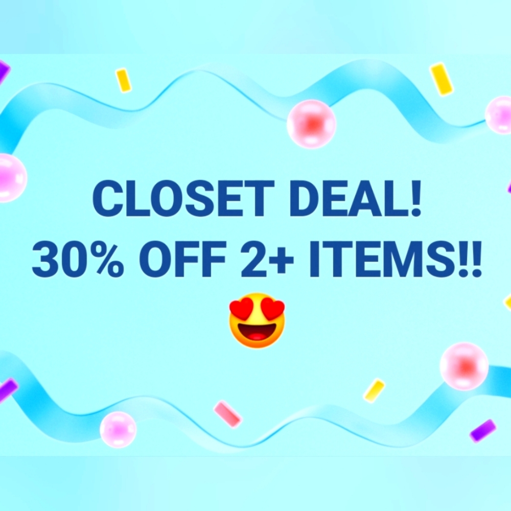 BUNDLE 2+ ITEMS GET 30% OFF!!